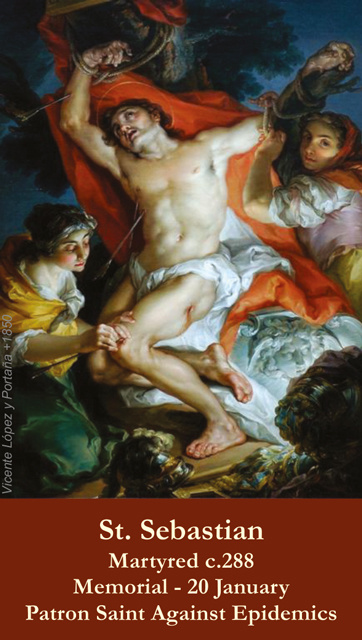 St. Sebastian Prayer Card